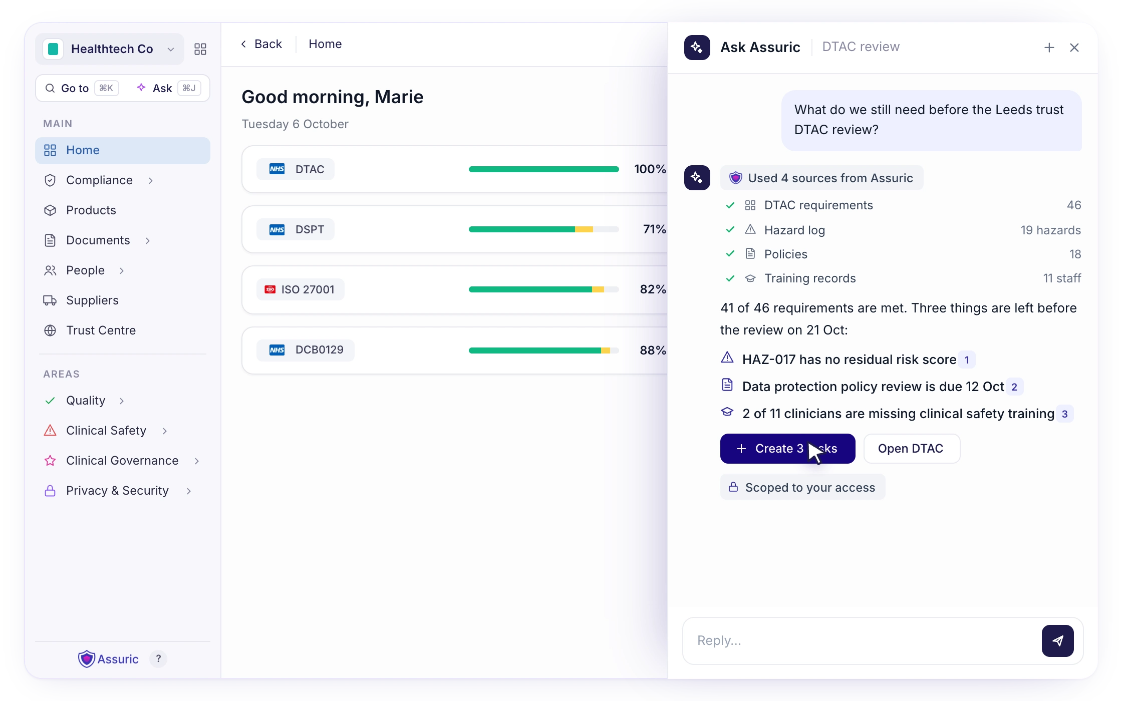 S01 — Agent suggestion with its source