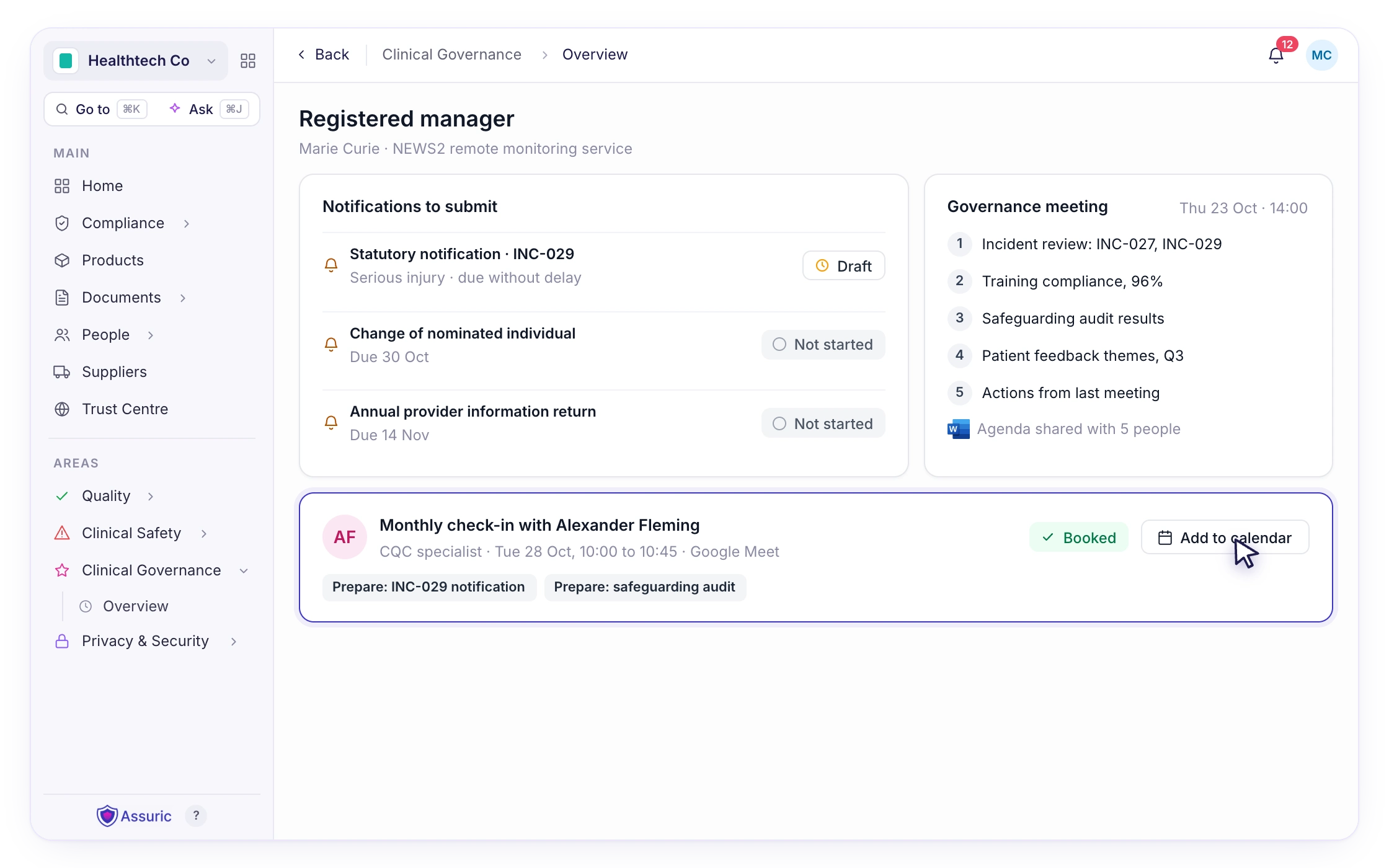 S07 — Mapped to what inspectors ask