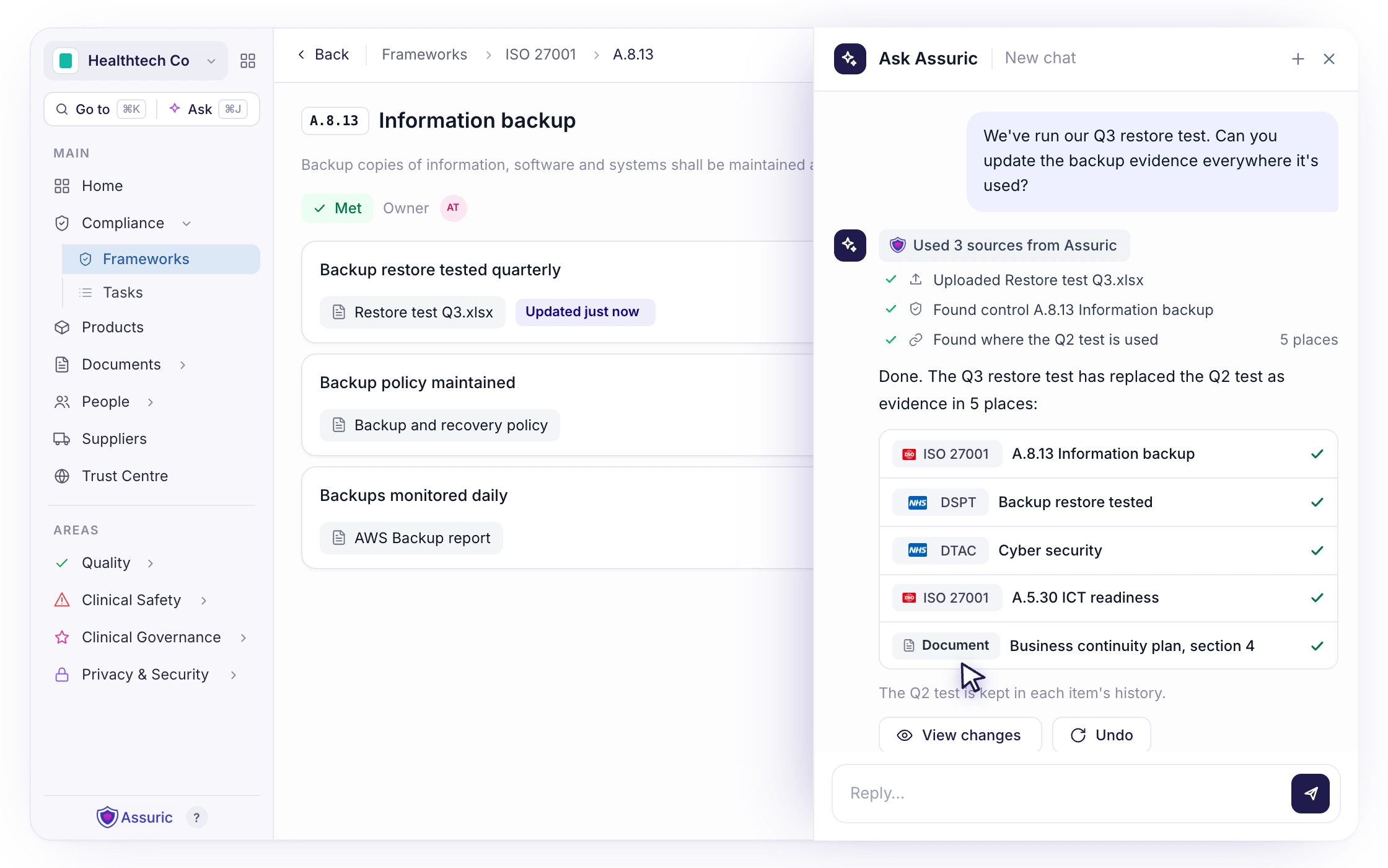 F003: Change one thing, update everything it touches