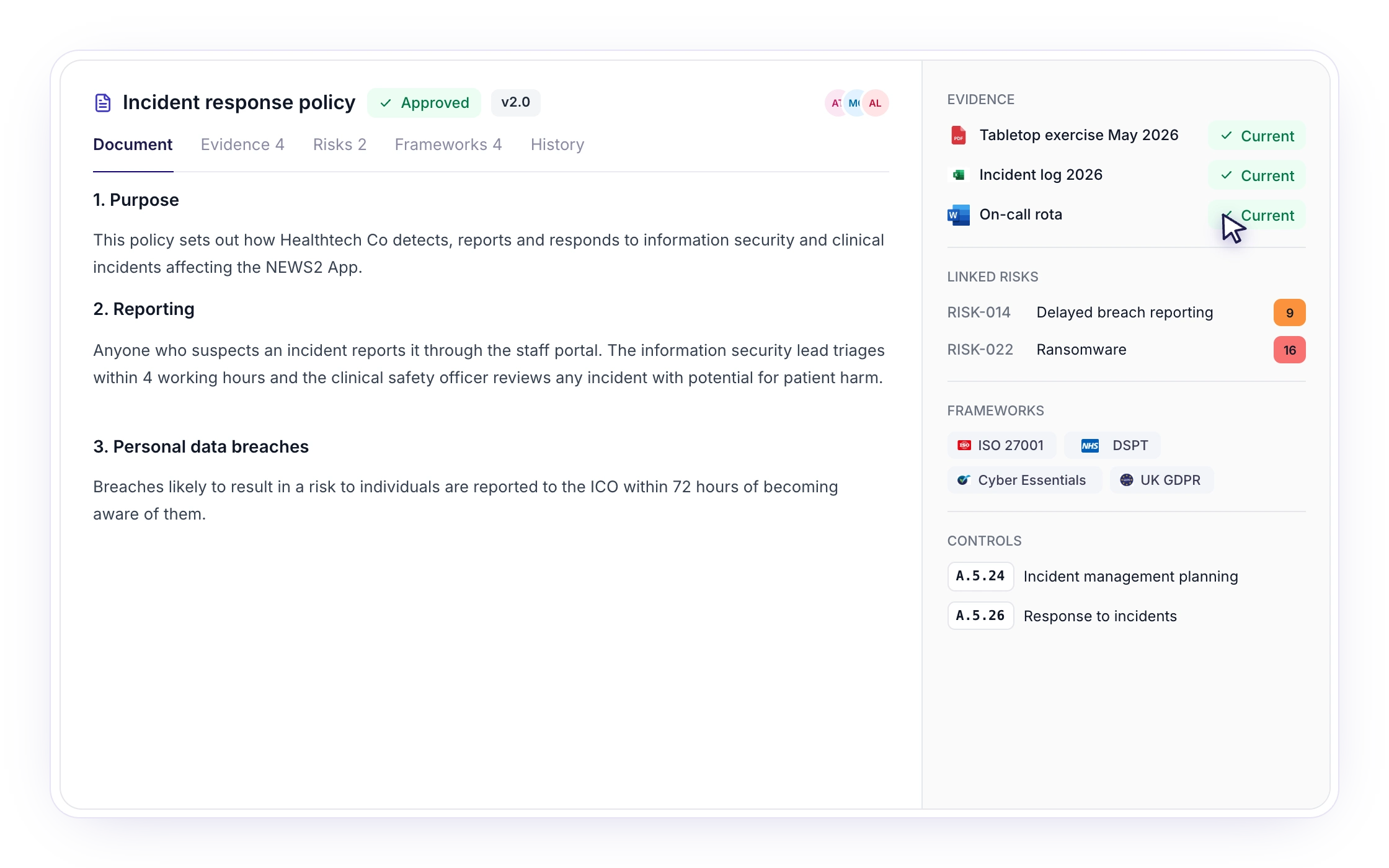 F008: One place for every document and record