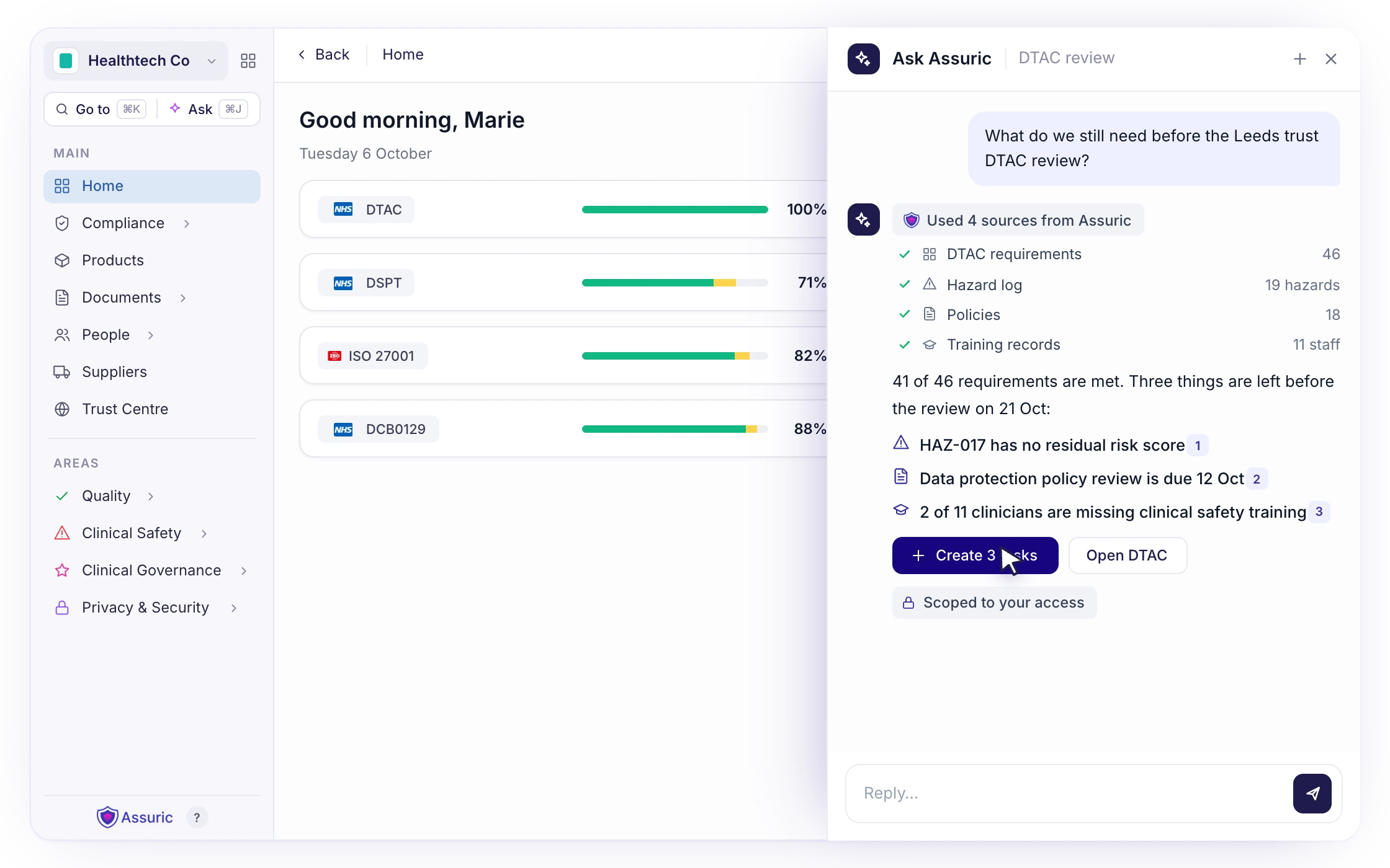 F010: Knows your whole compliance system