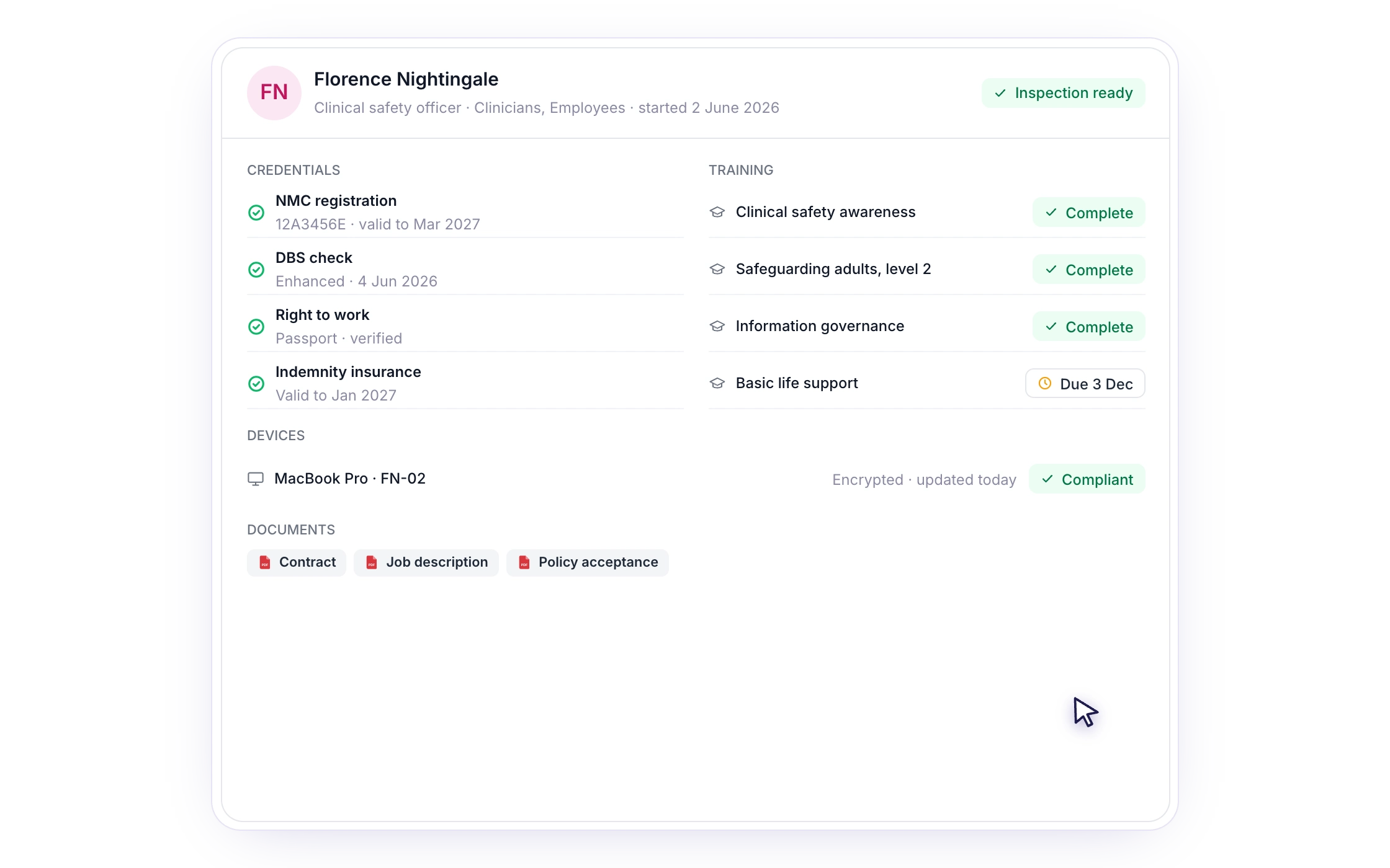 F096: Onboarding and credentials, all in one place